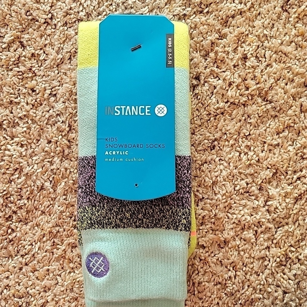 Stance kid's snowboard socks, 2.5-5, nwt